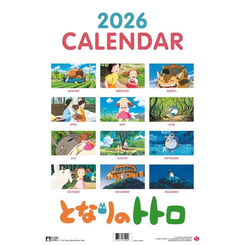 TOTORO 2026 CALENDAR STUDIO GHIBLI