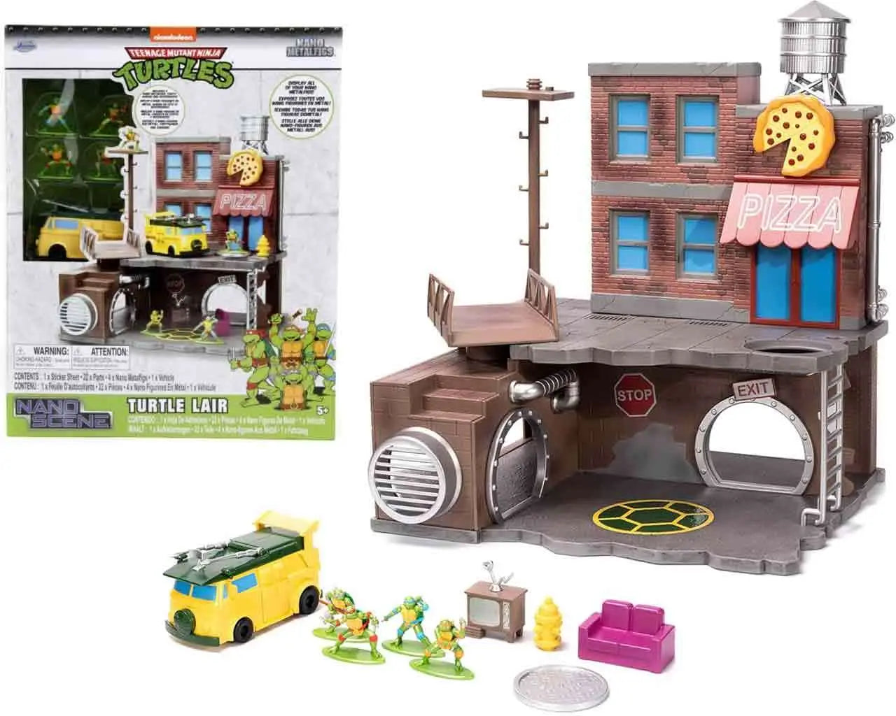 TEENAGE MUTANT NINJA TURTLE LAIR DIORAMA NANO SCENE Jada Toys