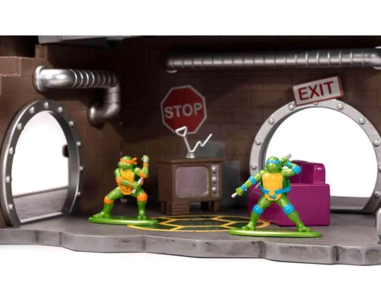 TEENAGE MUTANT NINJA TURTLE LAIR DIORAMA NANO SCENE Jada Toys