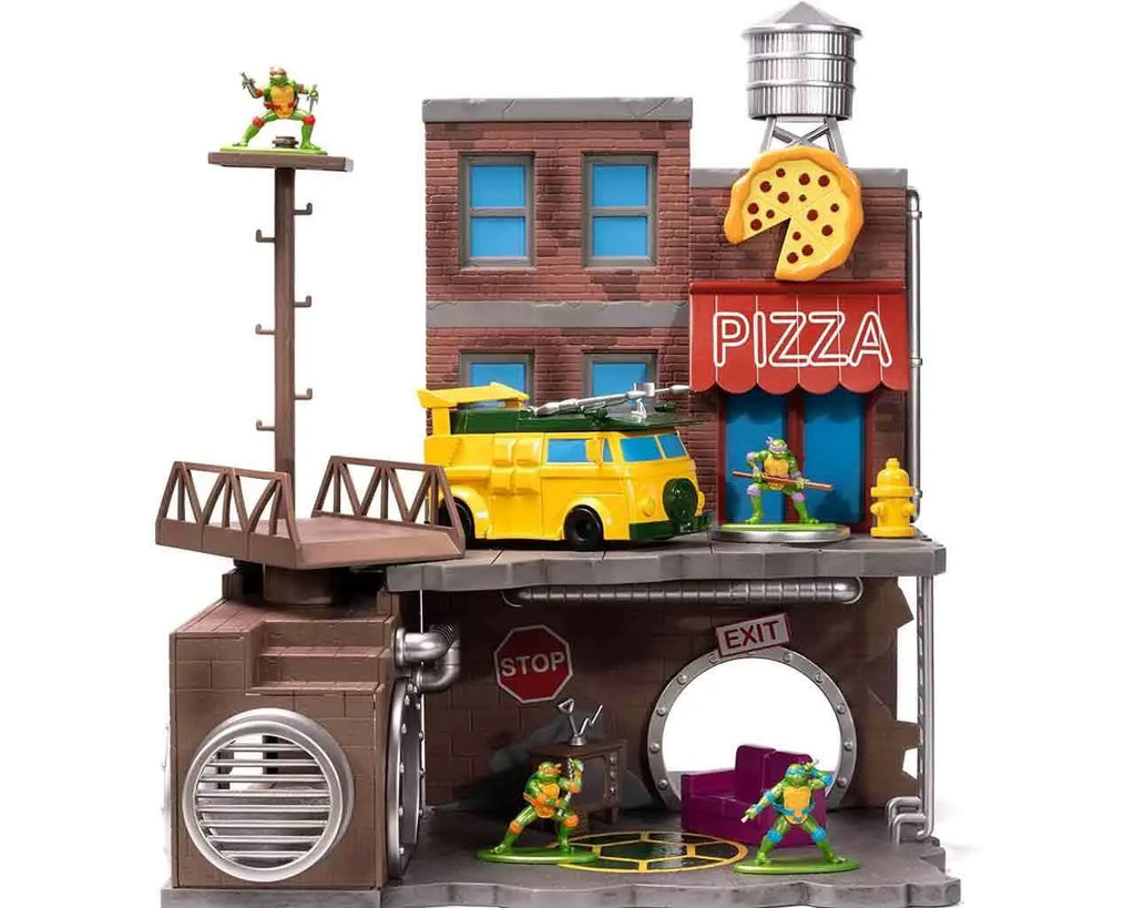 TEENAGE MUTANT NINJA TURTLE LAIR DIORAMA NANO SCENE Jada Toys