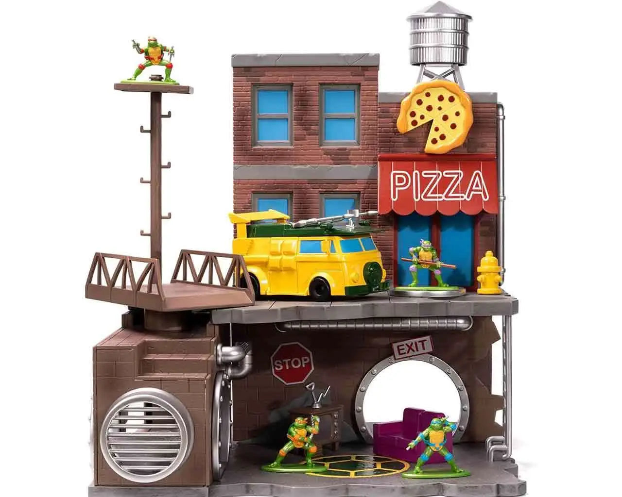TEENAGE MUTANT NINJA TURTLE LAIR DIORAMA NANO SCENE Jada Toys