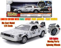 BACK TO THE FUTURE PART I 1982 DE LOREAN DMC 12 WITH FROST EFFECT 1 24 DIE CAST MODEL LIMITED EDITION Jada Toys