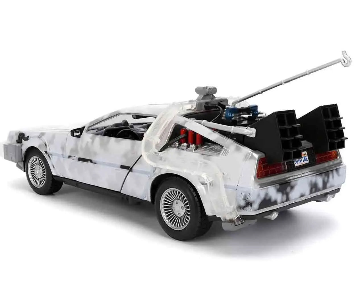 BACK TO THE FUTURE PART I 1982 DE LOREAN DMC 12 WITH FROST EFFECT 1 24 DIE CAST MODEL LIMITED EDITION Jada Toys