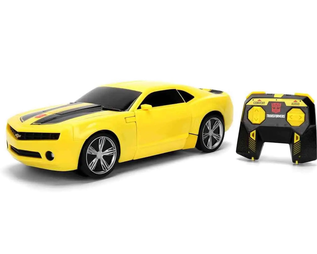 TRANSFORMERS BUMBLEBEE TRANSFORMING TO ROBOT MODEL WITH REMOTE CONTROL Jada Toys