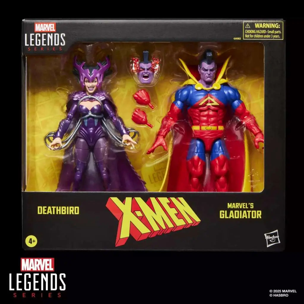 MARVEL LEGENDS X-Men DEATHBIRD AND GLADIATOR ACTION FIGURES HASBRO