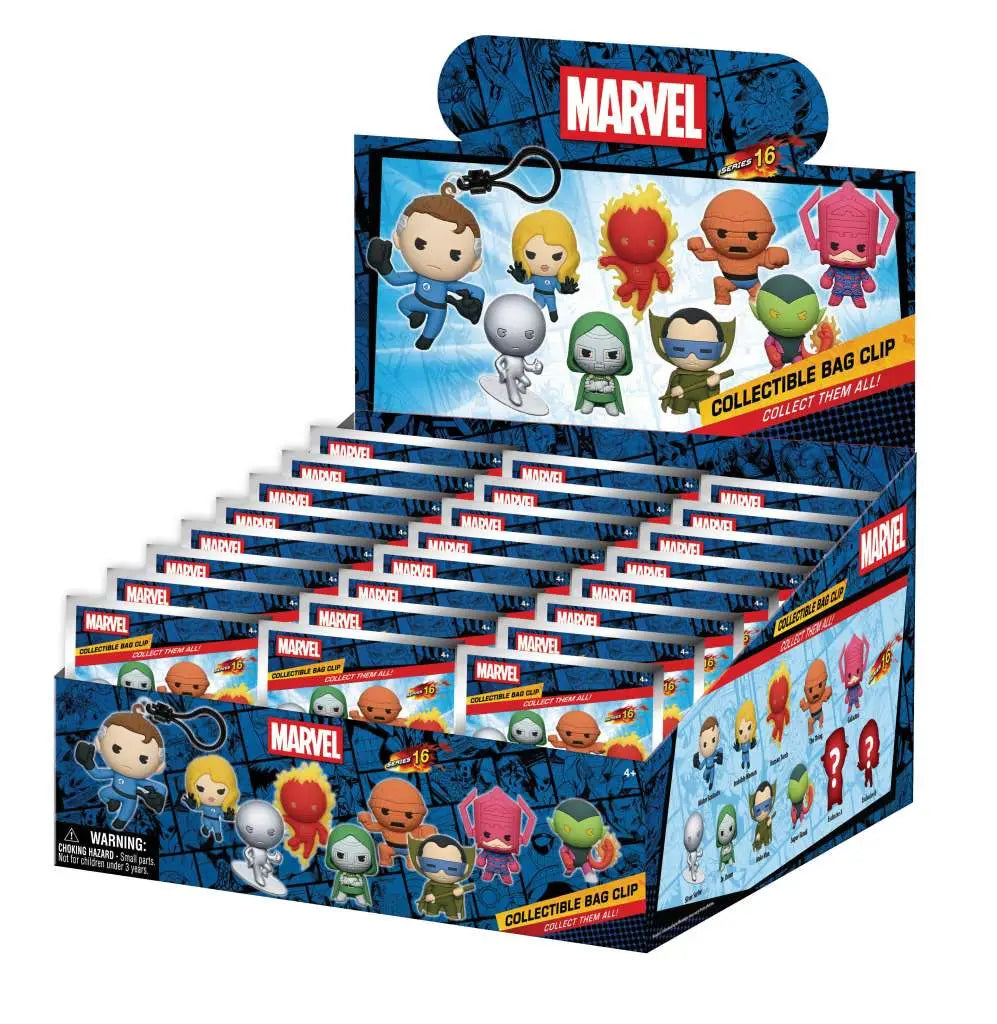 FANTASTIC FOUR CLASSIC BAG CLIP BLIND BOX DISPLAY 24 MONOGRAM