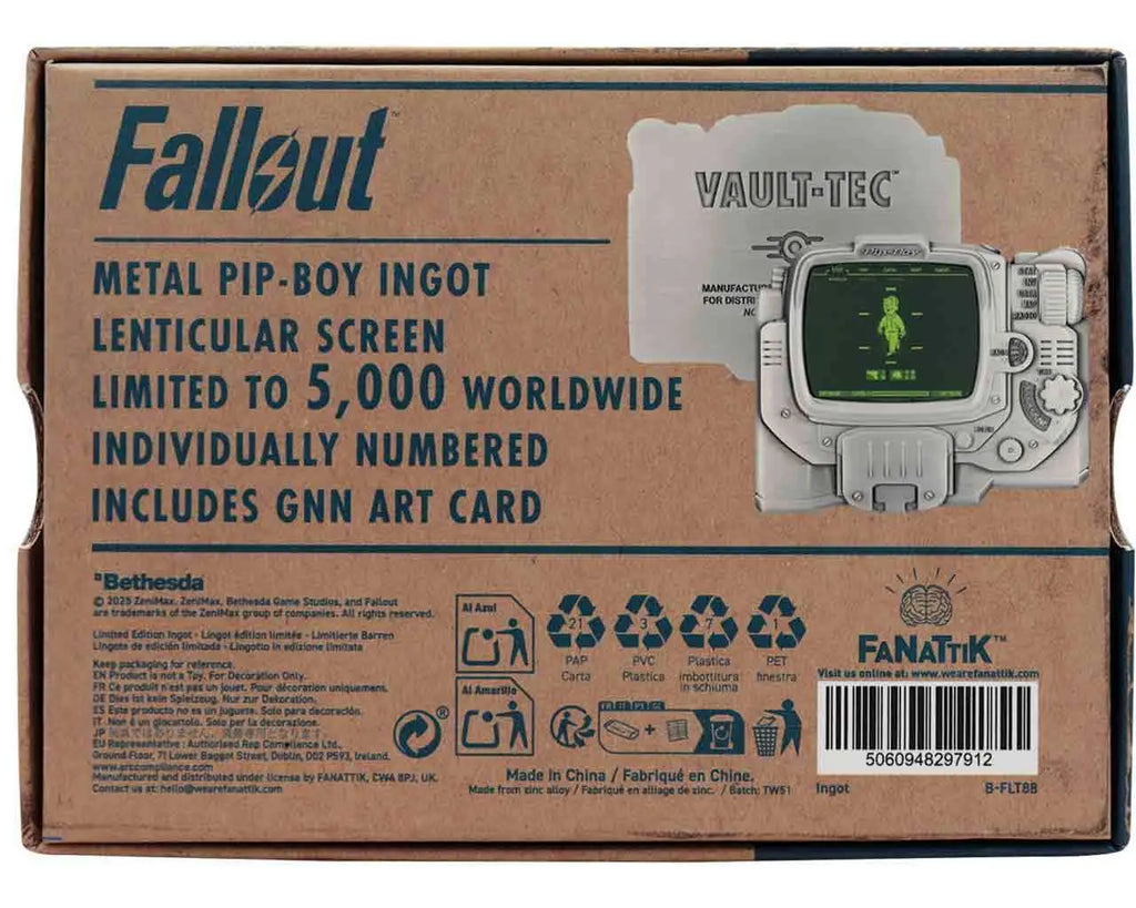 FALLOUT PIP-BOY LENTICULAR INGOT FANATTIK
