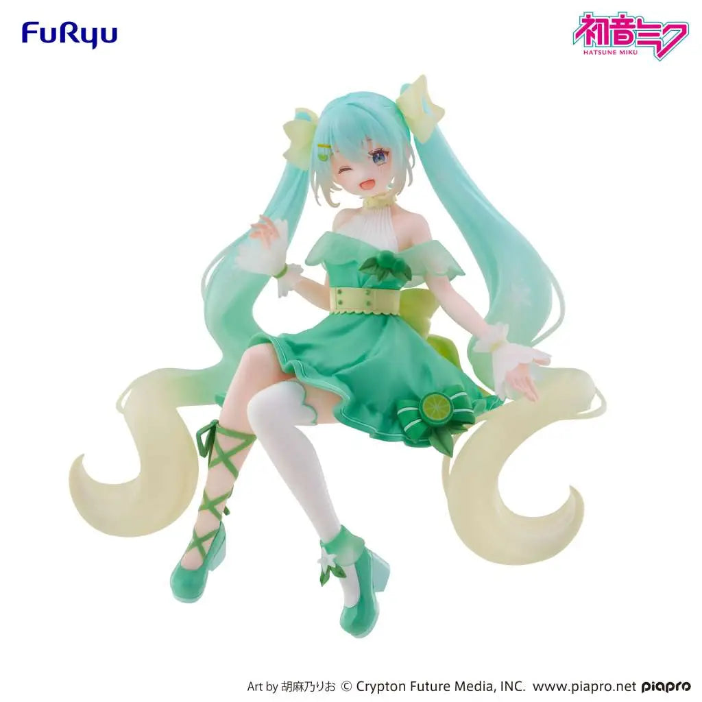 HATSUNE MIKU LIME NOODLE STOPPER FIG FURYU