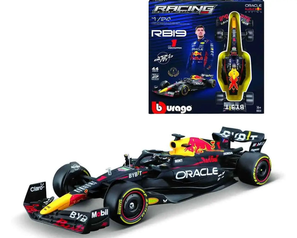 RED BULL F1 RB19 - MAX VERSTAPPEN WITH HELMET - MODEL KIT 1:24 BBURAGO