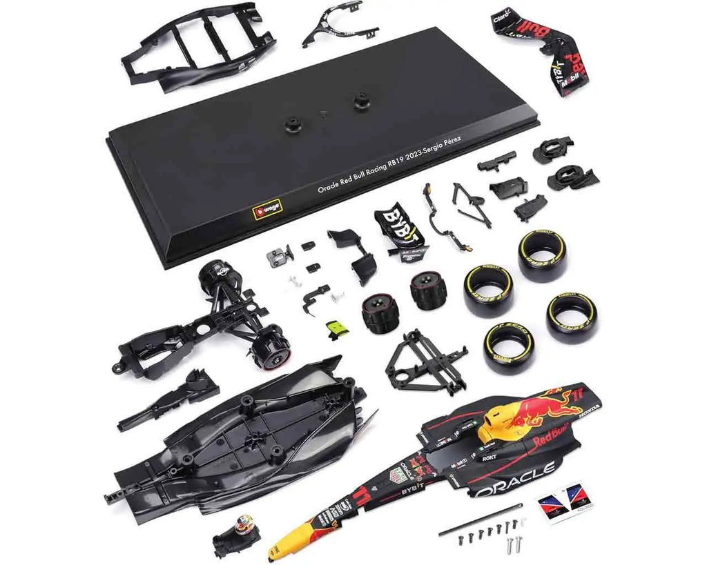 RED BULL F1 RB19 - MAX VERSTAPPEN WITH HELMET - MODEL KIT 1:24 BBURAGO