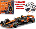 MCLAREN F1 MCL38 LANDO NORRIS WITH HELMET MODEL KIT 1 24 BBURAGO