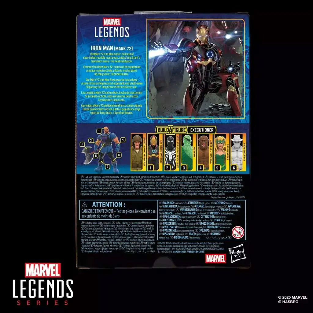 MARVEL LEGENDS EXECUTIONER BFS IRON MAN MARK 72 ACTION FIGURE HASBRO