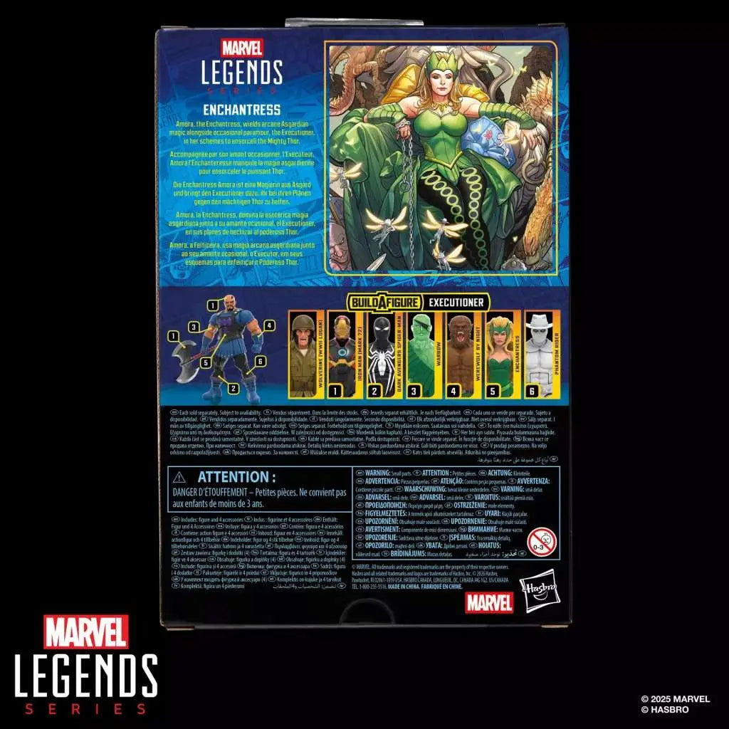 MARVEL LEGENDS EXECUTIONER BFS ENCHANTRESS ACTION FIGURE HASBRO