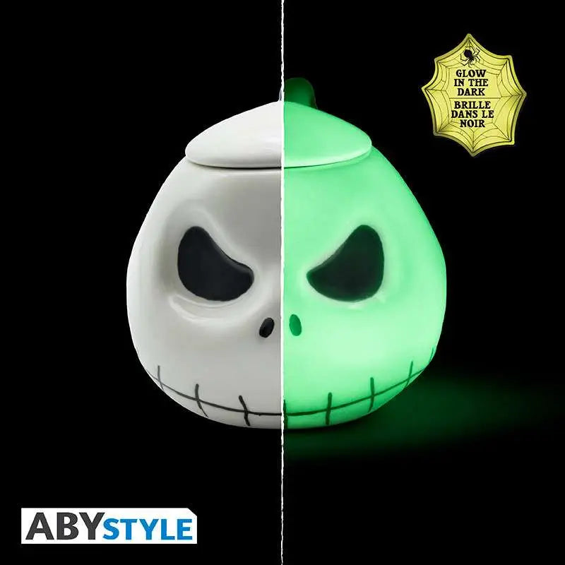 THE NIGHTMARE BEFORE CHRISTMAS JACK GLOW IN THE DARK LIGHT 3D MUG Abystyle Studio