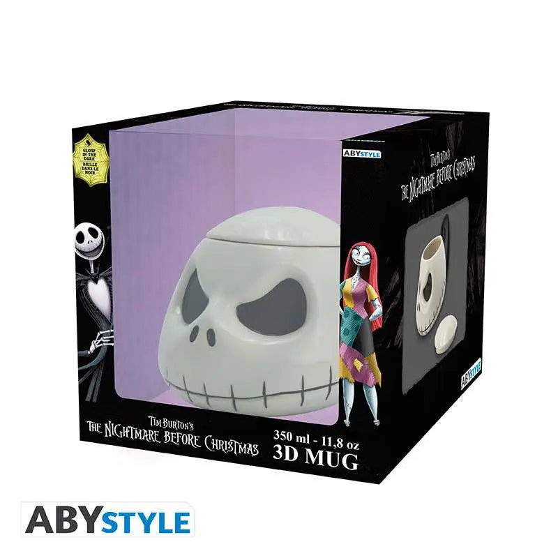 THE NIGHTMARE BEFORE CHRISTMAS JACK GLOW IN THE DARK LIGHT 3D MUG Abystyle Studio