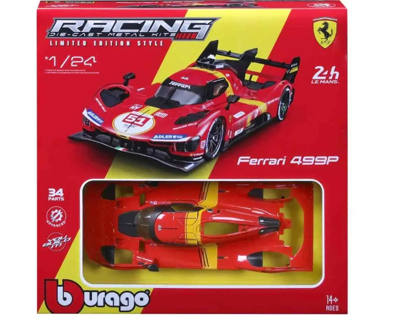 FERRARI 499P LMH (2023 24H LE MANS CHAMPION) - MODEL KIT 1:24 BBURAGO