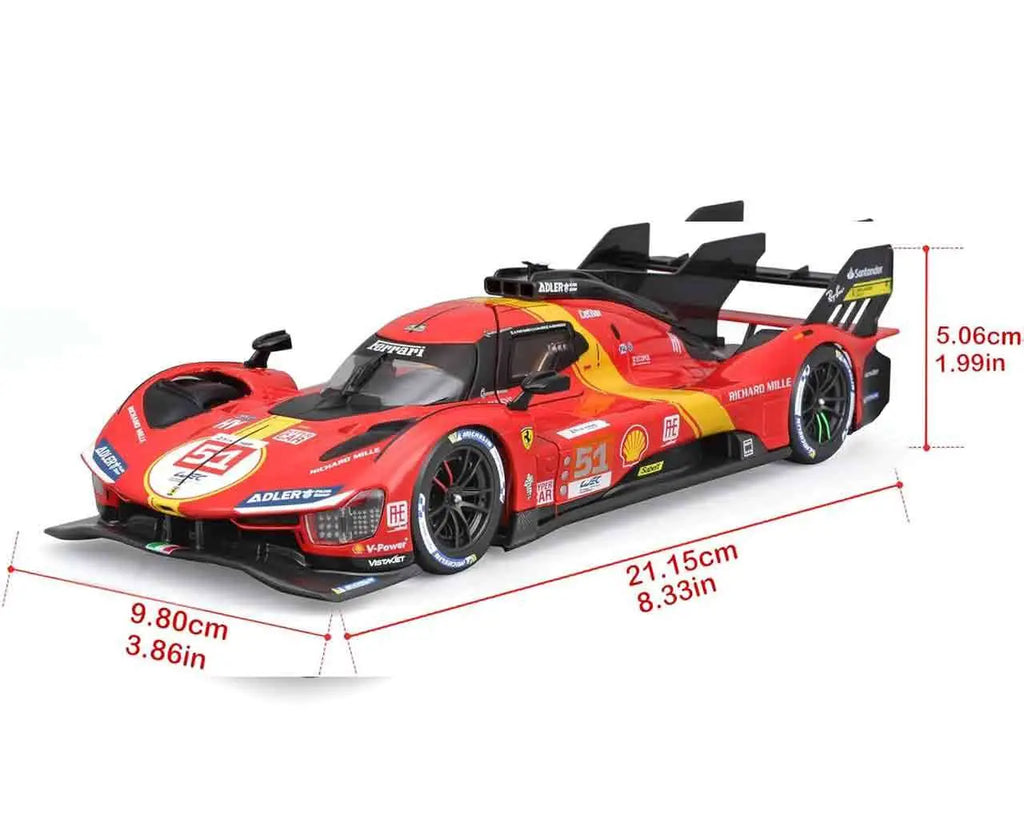 FERRARI 499P LMH (2023 24H LE MANS CHAMPION) - MODEL KIT 1:24 BBURAGO