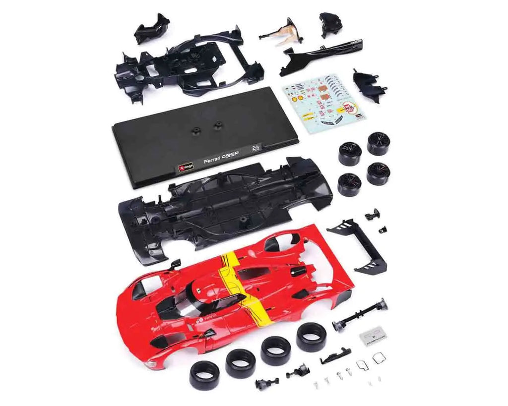 FERRARI 499P LMH (2023 24H LE MANS CHAMPION) - MODEL KIT 1:24 BBURAGO