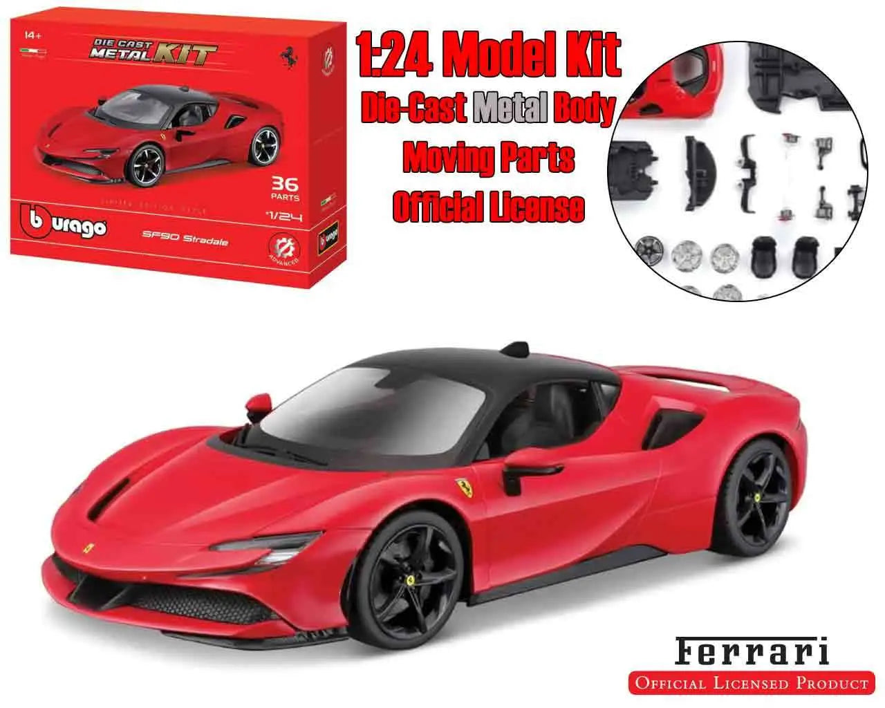 FERRARI SF90 STRADALE MODEL KIT 1 24 BBURAGO