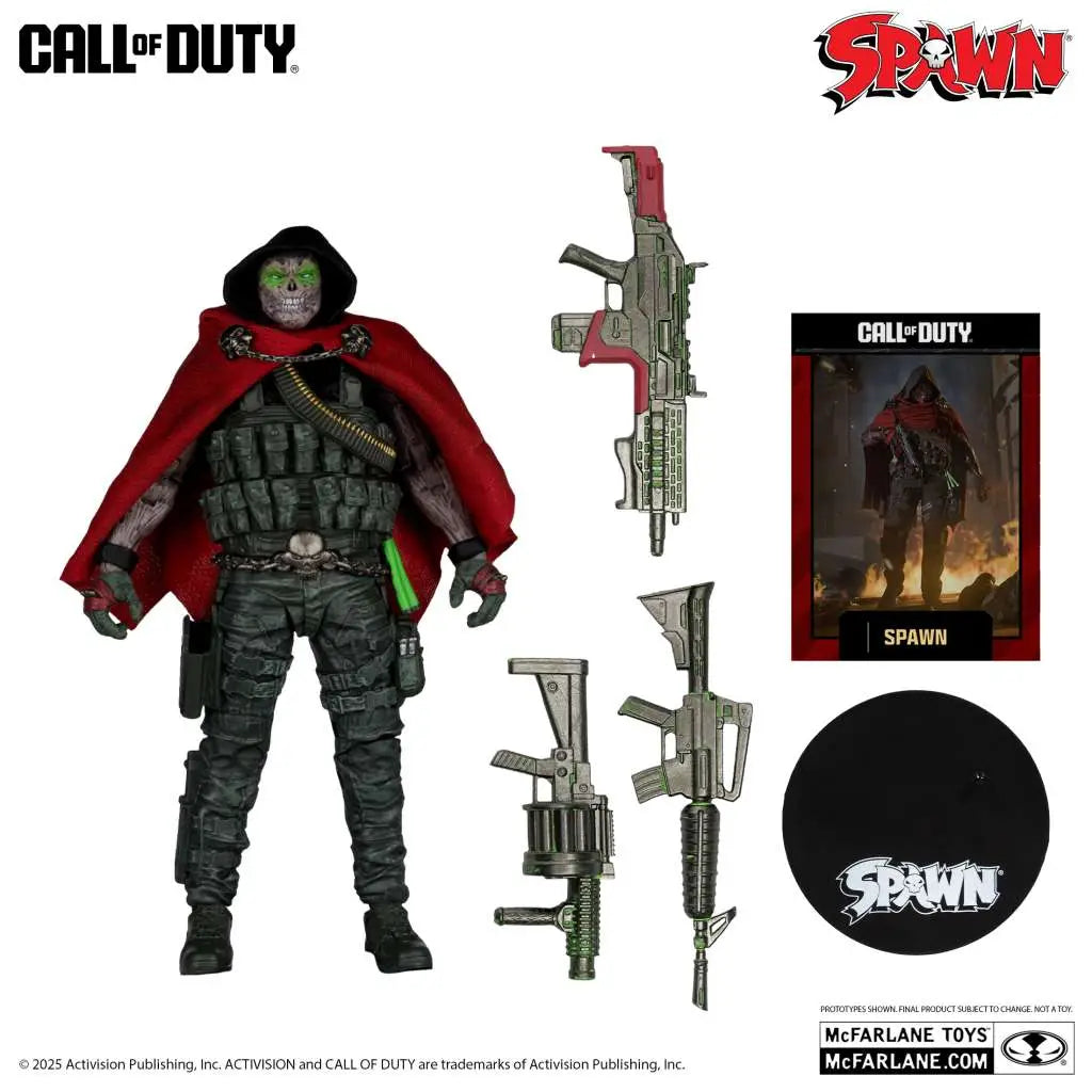 CALL OF DUTY 7INCH BURNED SPAWN ACTION FIGURE McFARLANE TOYS 2025