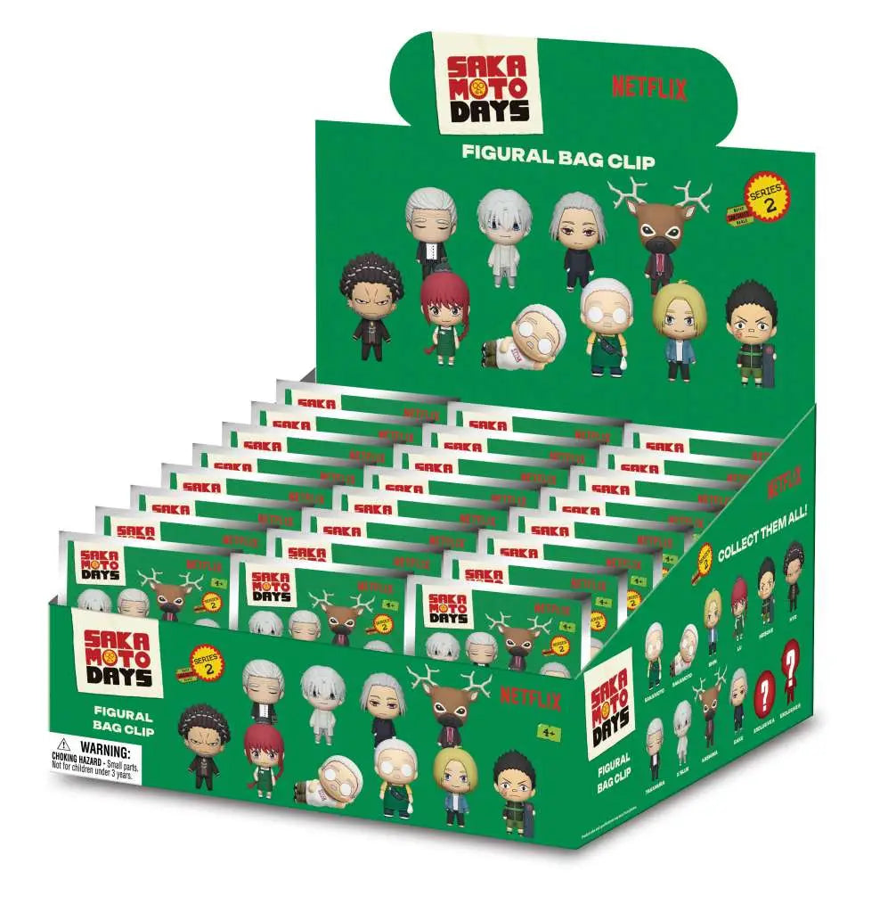 SAKAMOTO DAYS S2 BAG CLIP BLIND BOX DISPLAY(24) MONOGRAM