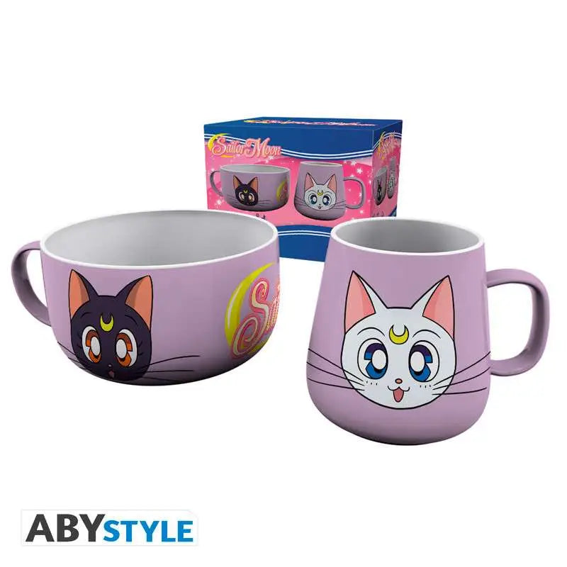 SAILOR MOON LUNA & ARTEMIS BREAKFAST SET Abystyle Studio