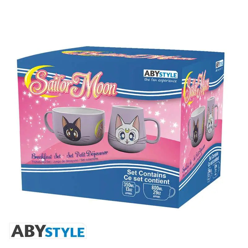 SAILOR MOON LUNA & ARTEMIS BREAKFAST SET Abystyle Studio