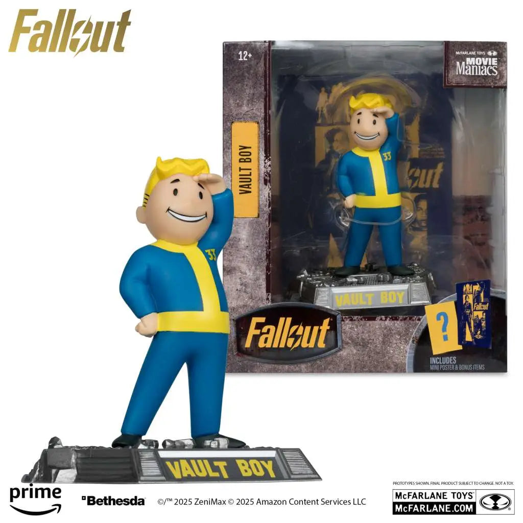 MOVIE MANIACS FALLOUT VAULT BOY ASSORTMENT SET (3) McFARLANE TOYS 2025