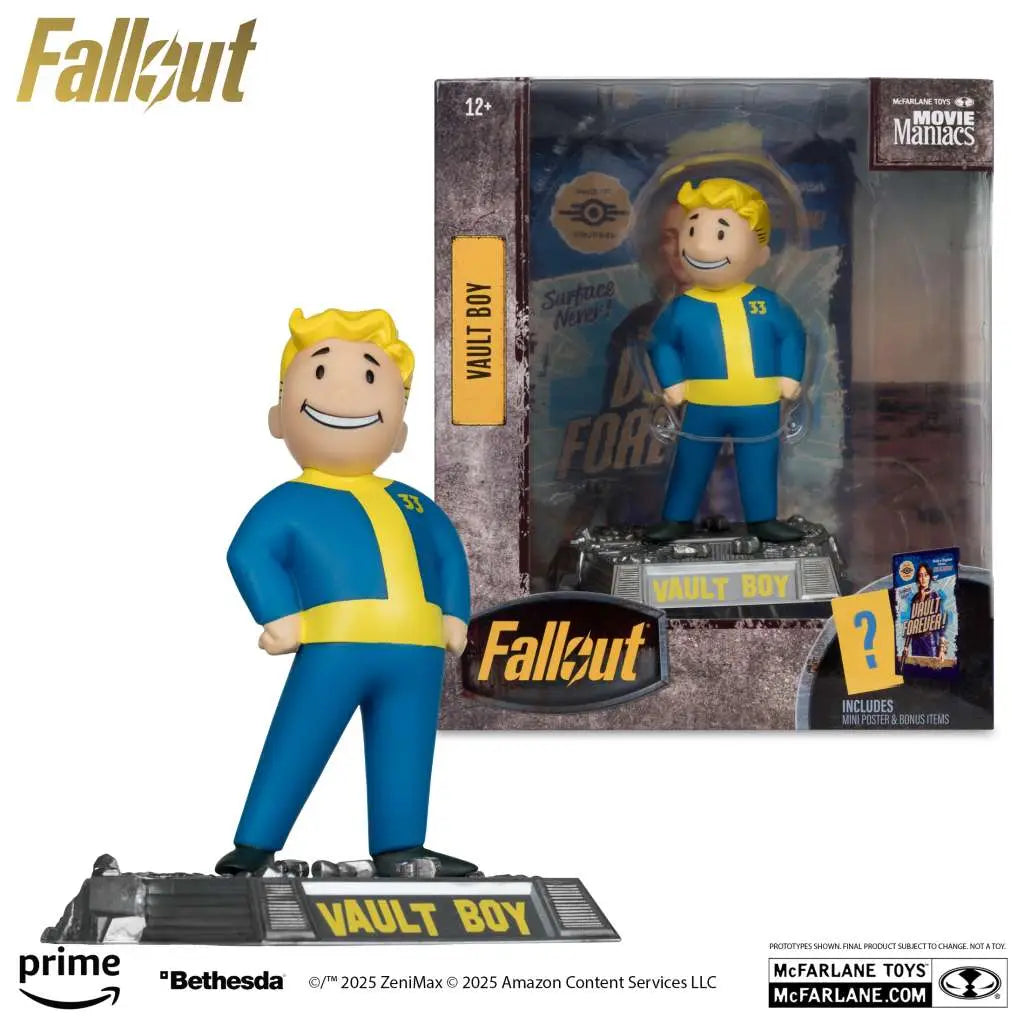 MOVIE MANIACS FALLOUT VAULT BOY ASSORTMENT SET (3) McFARLANE TOYS 2025