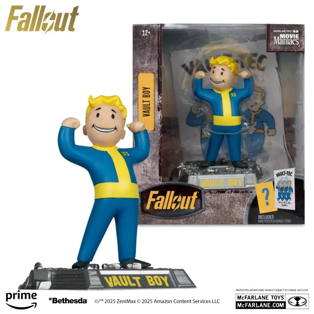 MOVIE MANIACS FALLOUT VAULT BOY ASSORTMENT SET (3) McFARLANE TOYS 2025