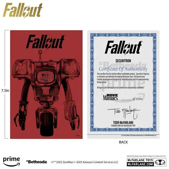 MOVIE MANIACS FALLOUT WAVE 3 ASSORTMENT SET (6) McFARLANE TOYS 2025