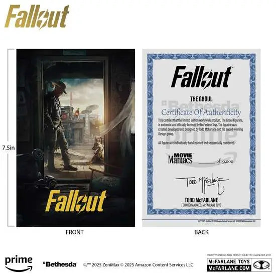 MOVIE MANIACS FALLOUT WAVE 3 ASSORTMENT SET (6) McFARLANE TOYS 2025