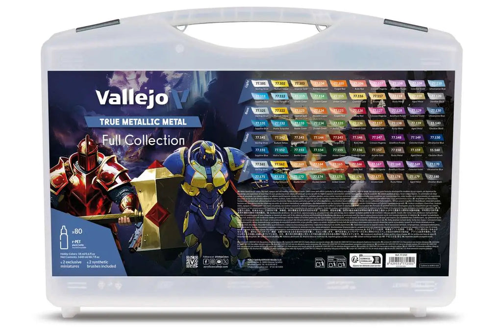 TRUE METALLIC METAL 77250 COLOR CASE (80) VALLEJO