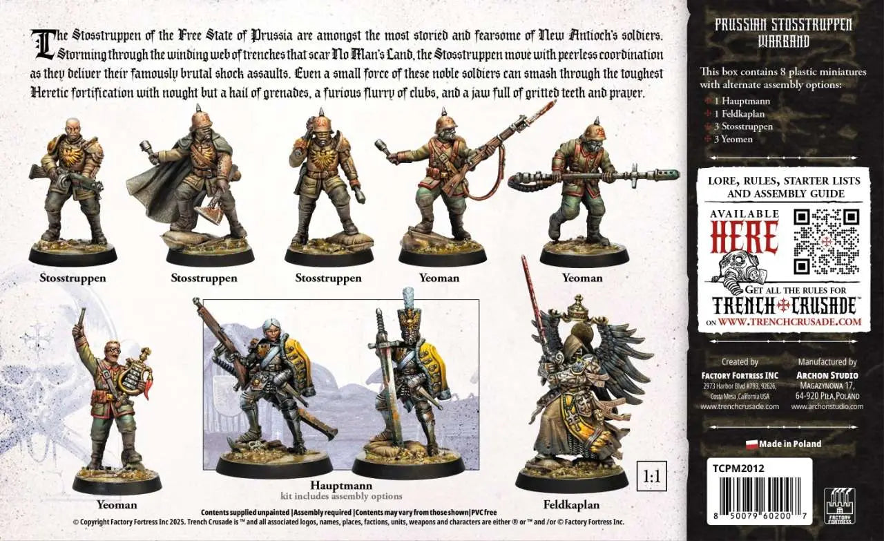 TRENCH CRUSADE PRUSSIAN STOSSTRUPPEN WARBAND BOX ARCHON GAMES