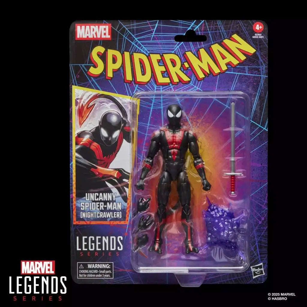 MARVEL LEGENDS Spider-Man VINTAGE UNCANNY Spider-Man NIGHTCRAWLER ACTION FIGURE HASBRO
