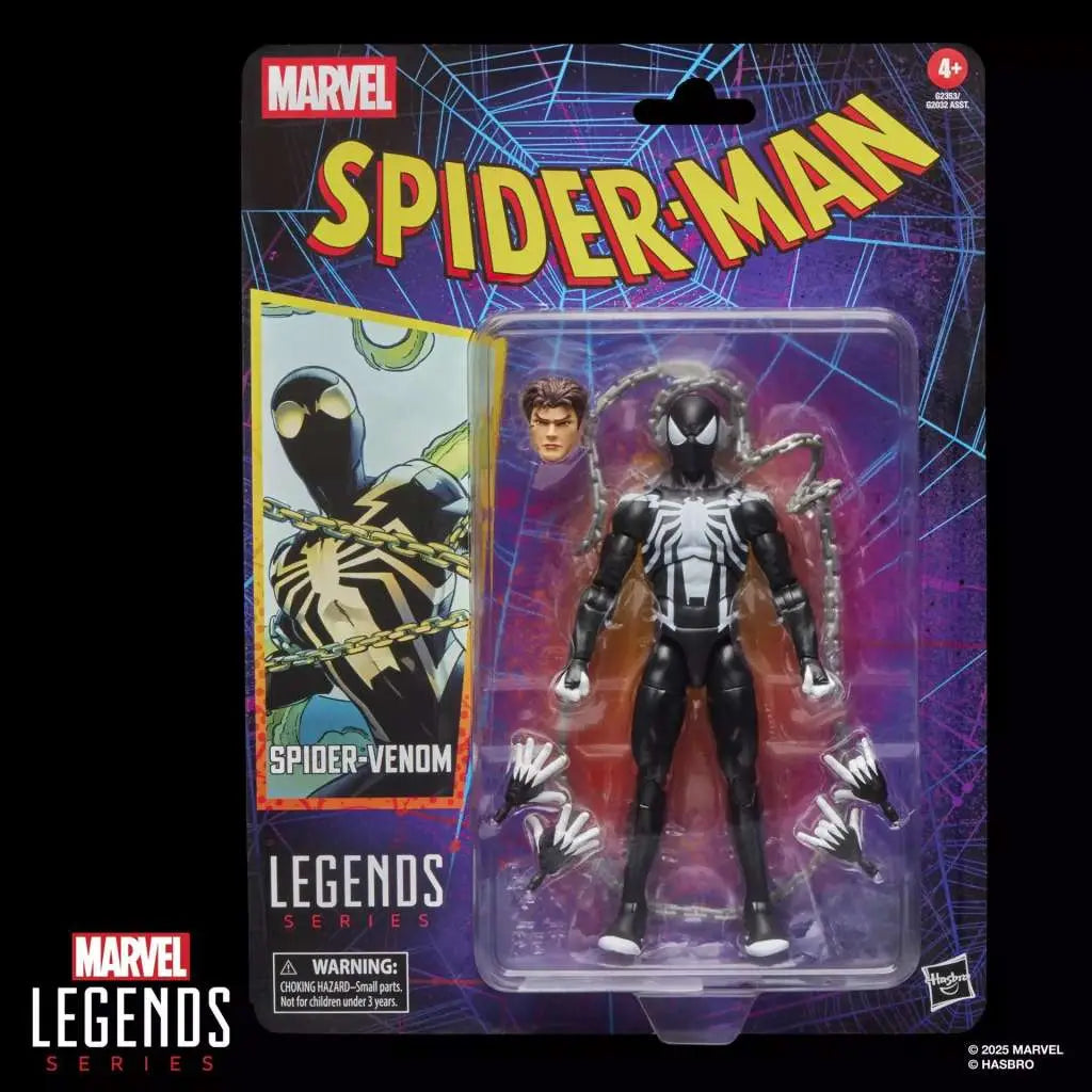 MARVEL LEGENDS Spider-Man VINTAGE SPIDER-VENOM ACTION FIGURE HASBRO