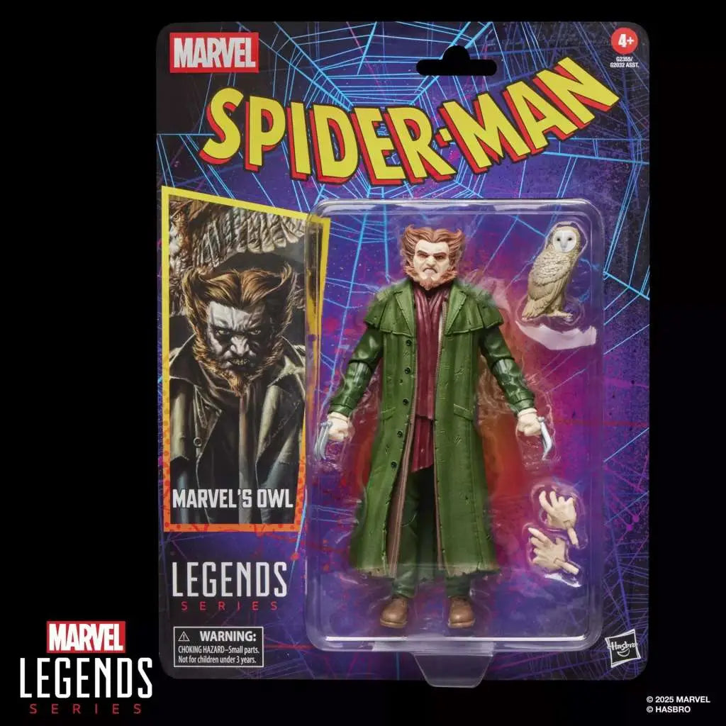 MARVEL LEGENDS Spider-Man VINTAGE OWL ACTION FIGURE HASBRO