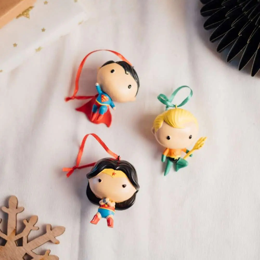 DC COMICS CHRISTMAS DECORATION SET A 3 GRUPO ERIK