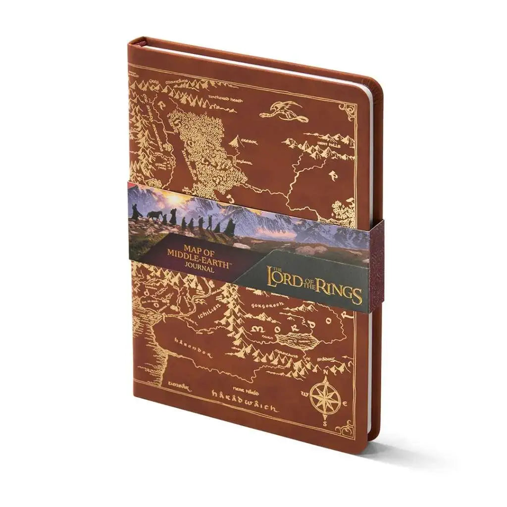 LORD OF THE RINGS MAP OF MIDDLE EARTH JOURNAL NOBLE COLLECTIONS