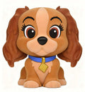 DISNEY DOG LADY FIGURAL FLOCKED! BANK MONOGRAM