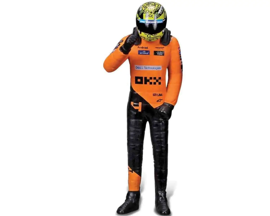 F1 MC LAREN MCL38 WITH NORRIS FIGURE - 1:24 DIE-CAST MODEL BBURAGO