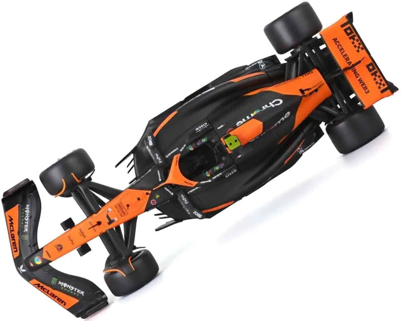 F1 MC LAREN MCL38 WITH NORRIS FIGURE - 1:24 DIE-CAST MODEL BBURAGO