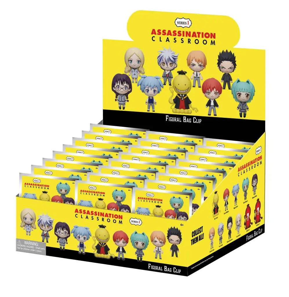 ASSASSINATION CLASSROOM S1 BAG CLIP BLIND BOX DISPLAY (24) MONOGRAM