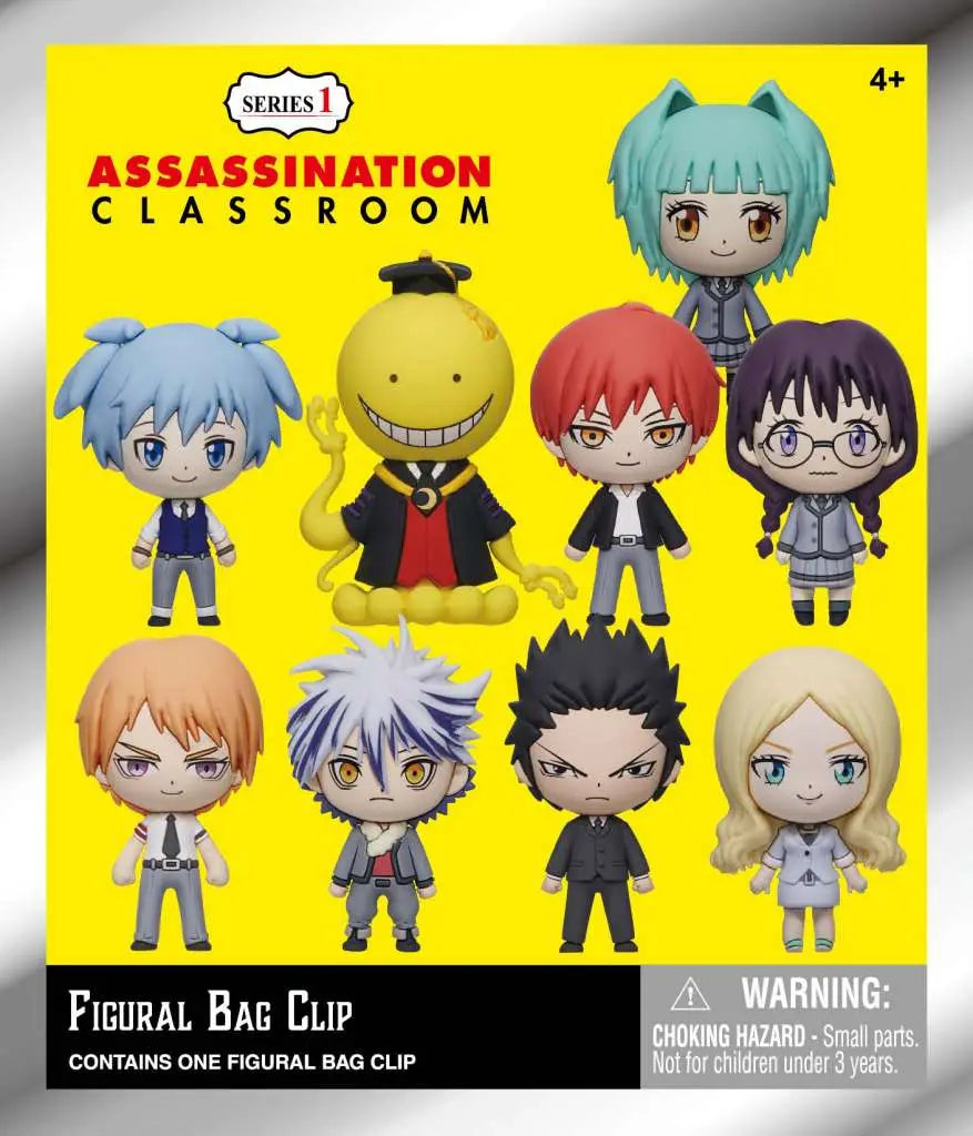 ASSASSINATION CLASSROOM S1 BAG CLIP BLIND BOX DISPLAY (24) MONOGRAM