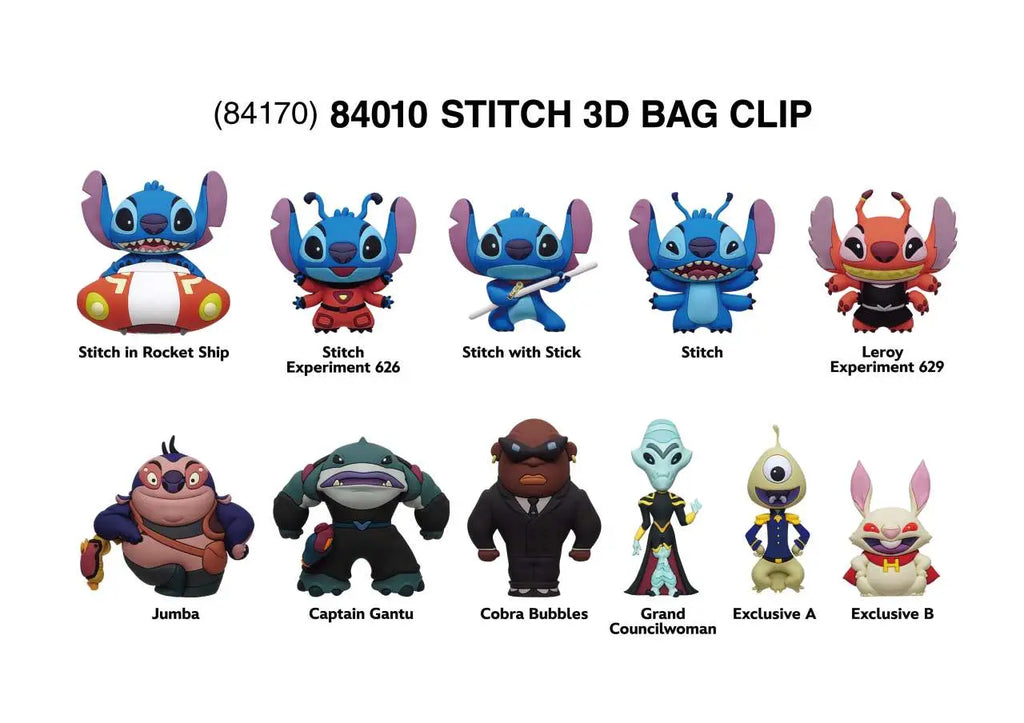 STITCH IN SPACE BAG CLIP BLIND BOX DISPLAY (24) MONOGRAM