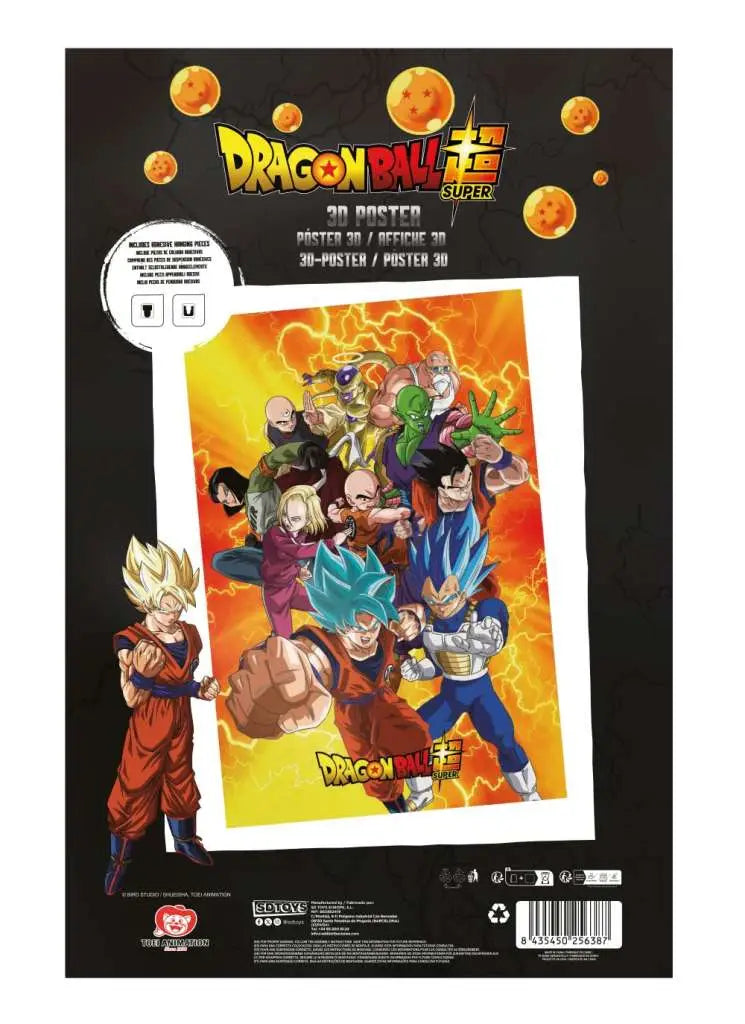 DRAGON BALL SUPER UNIVERSE SURVIVAL HEROES 38X58CM 3D POSTER SD TOYS