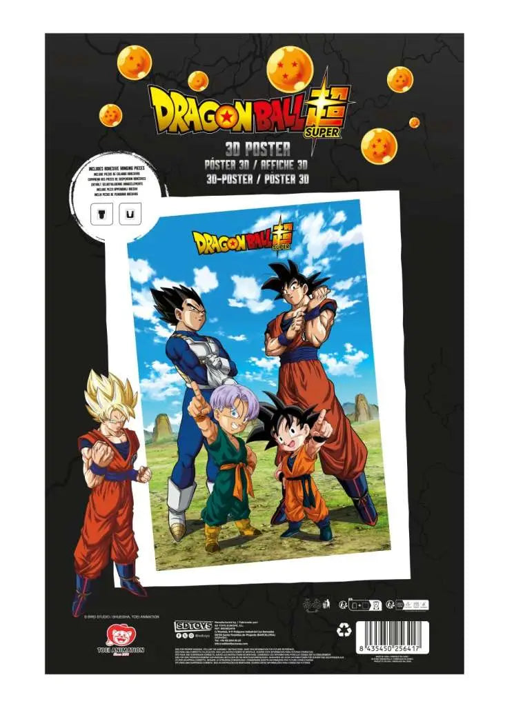 DRAGON BALL SUPER BATTLE OF GODS GOKU VEGETA FAMILY 38X58CM 3D POSTER SD TOYS
