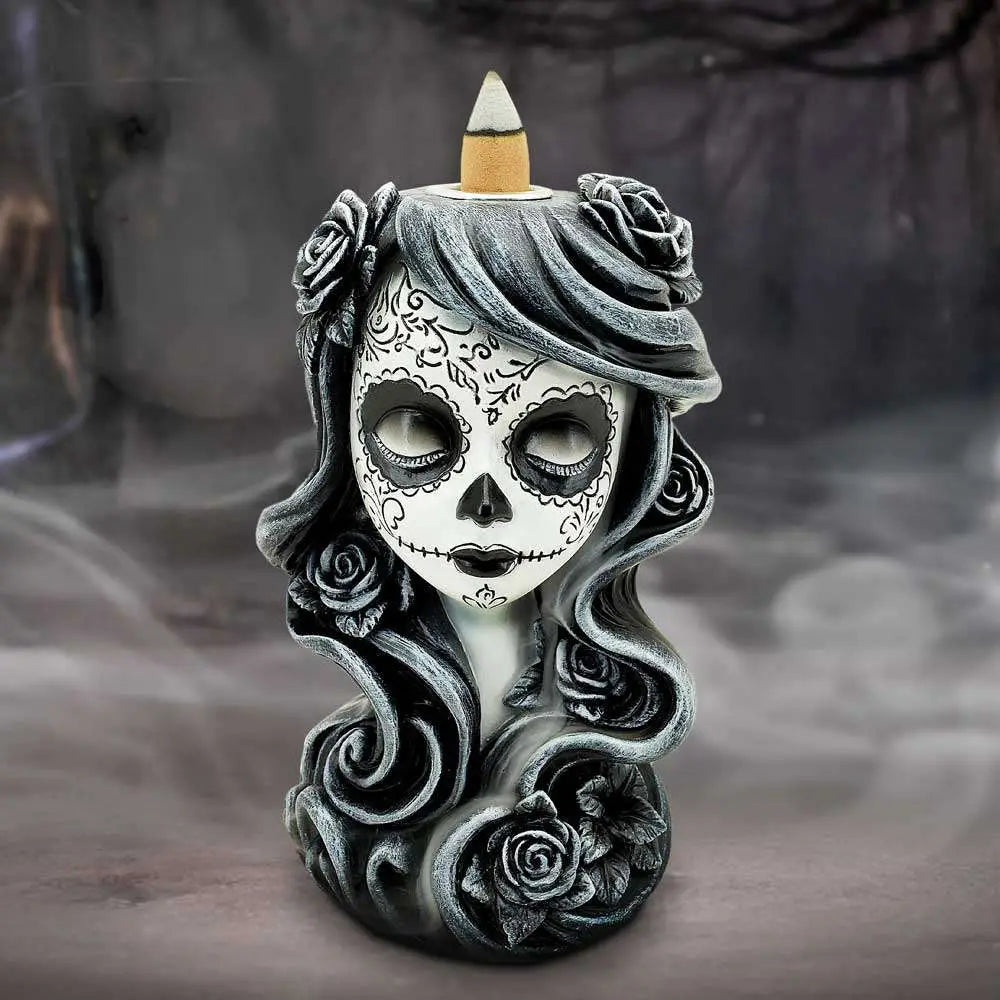 FLOR DE MUERTE BACKFLOW INCENSE BURNER NEMESIS NOW