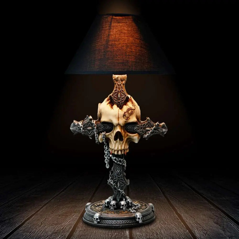 CRANIUM CRUCIS TABLE LAMP NEMESIS NOW
