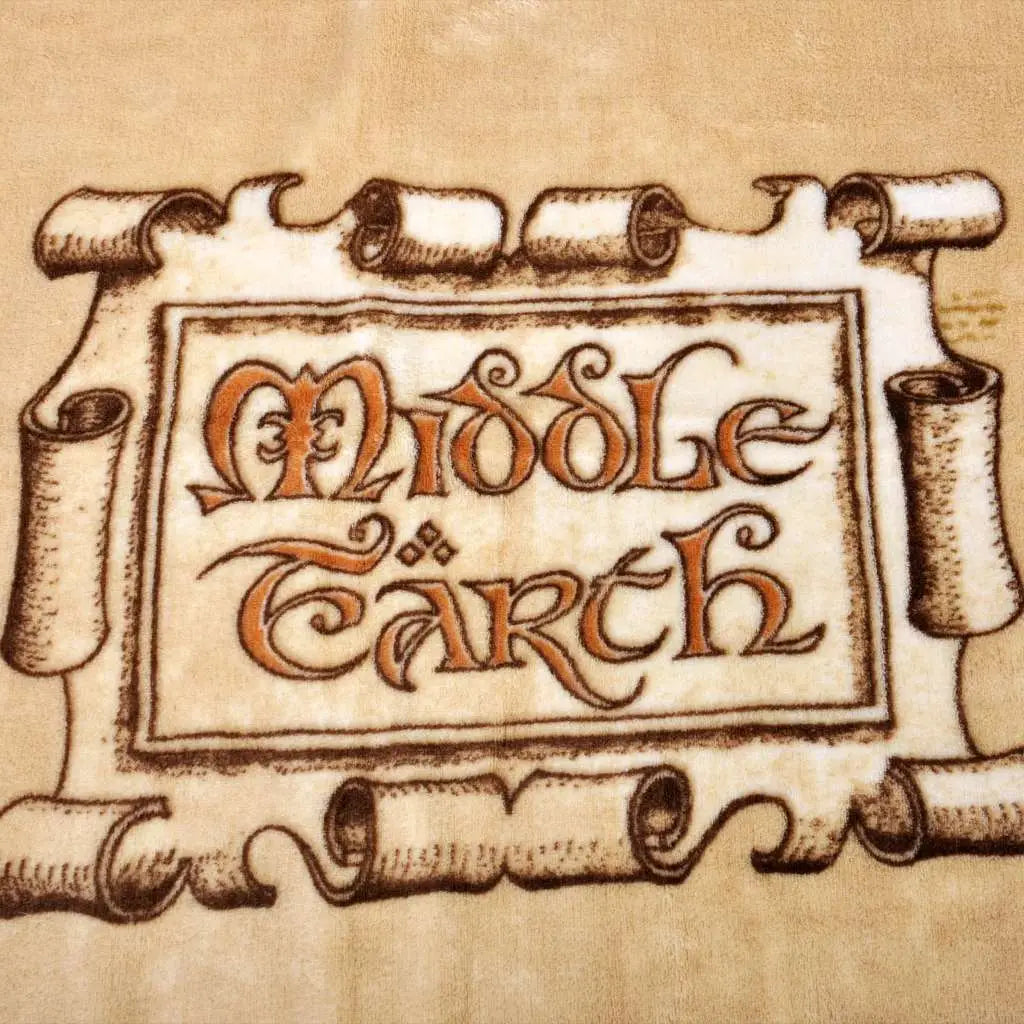 THE LORD OF THE RINGS MIDDLEEARTH MAP COZY BLANKET NERDY BY NATURE